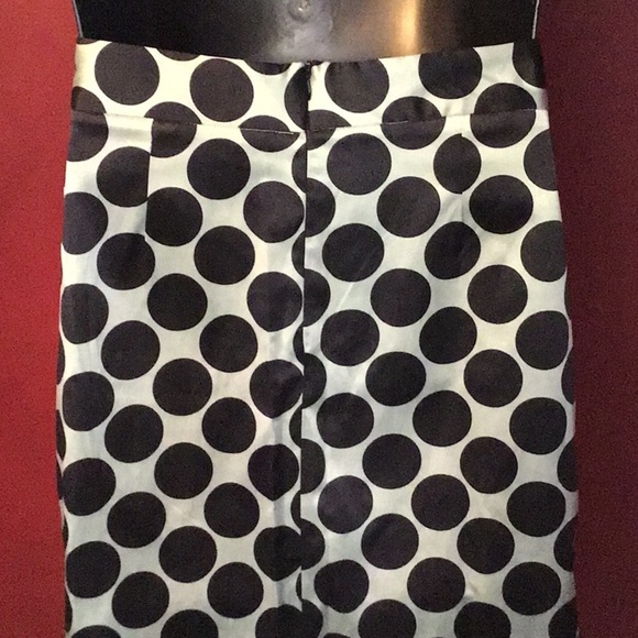 NWT BARIII FRONT ROW POLKA DOT SATIN SKIRT SIZE XL - Picture 5 of 5
